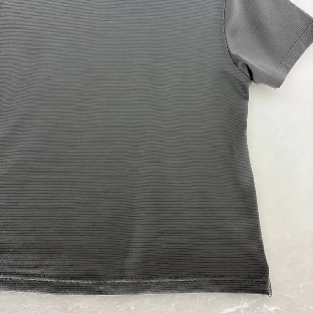 Under Armour Men's XL HeatGear Tech Textured Stripe Polo Shirt Gray - Picture 11 of 15